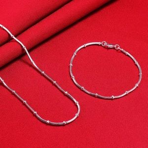 925 Sterling Silver Snake Chain Necklace in 10styles